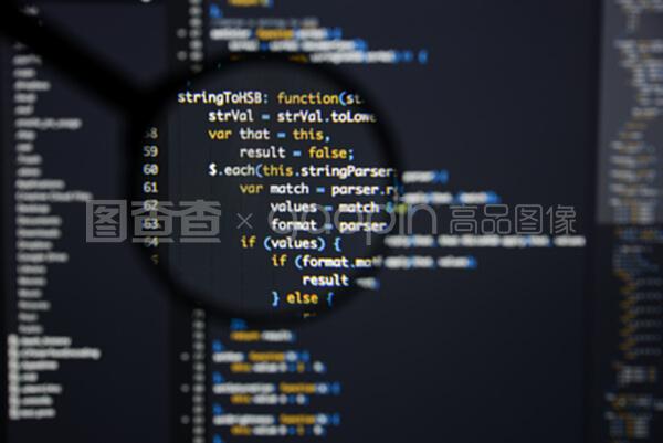 真實的Java腳本代碼開發屏幕 編程工作流與計算機編程